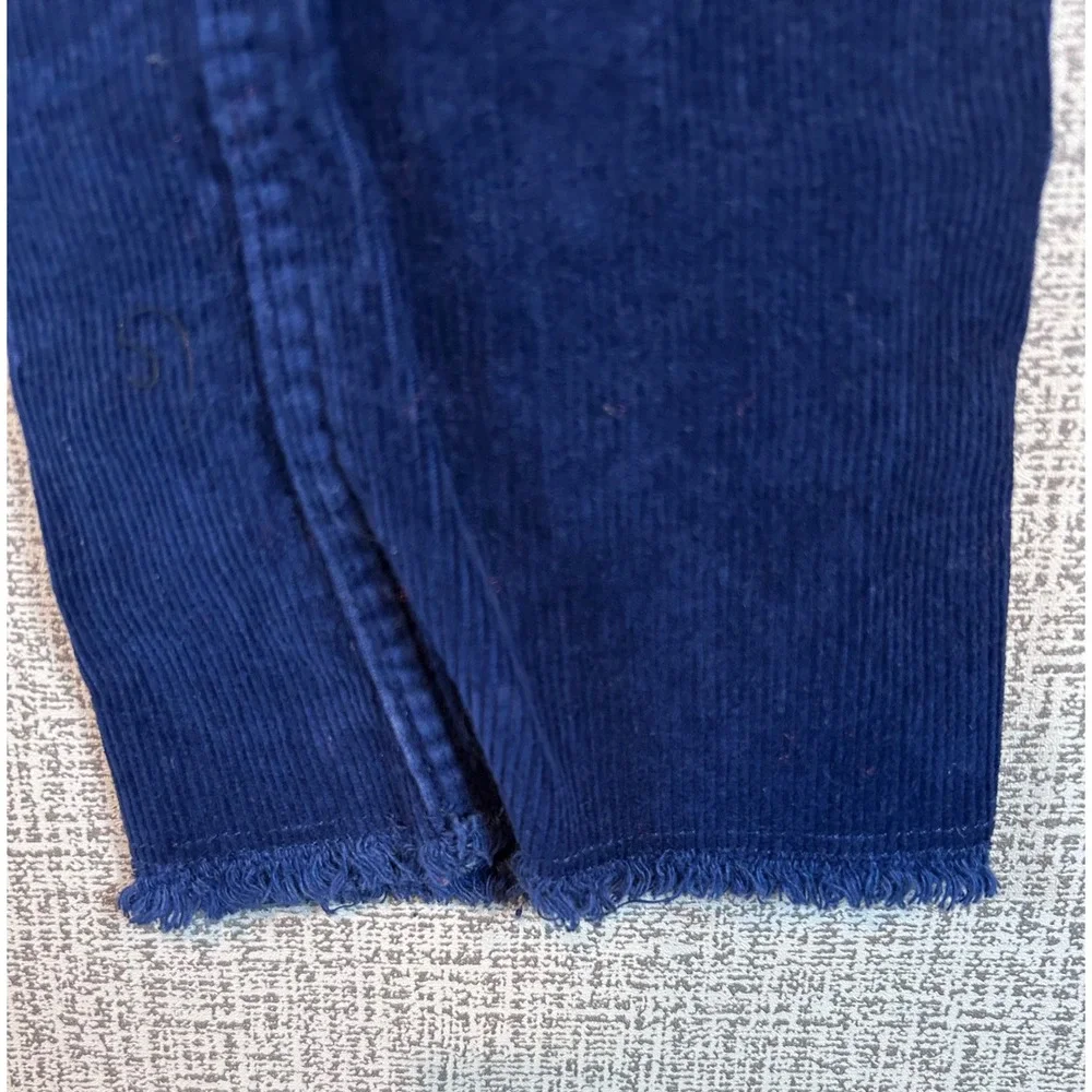 Vineyard Vines Kids Navy Blue‎ Corduroy Pants Size 12 Raw Hem Adjustable Waist